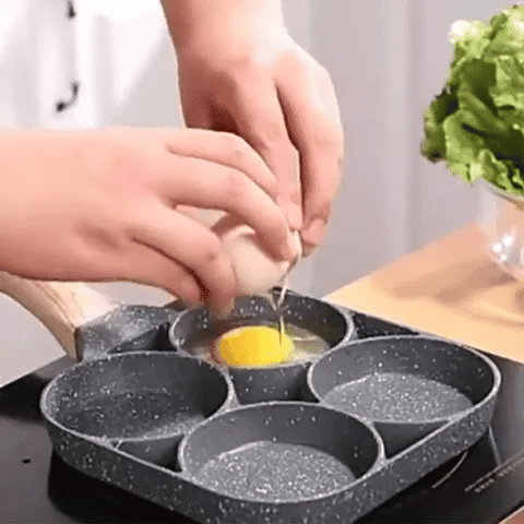 Sarten Antiadherente 4 Puestos · Huevos Perfectos en Minutos