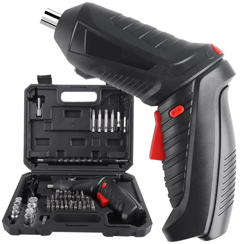 Destornillador Electrico Inalambrico 3.6V · Set 47 Piezas Torque 3.5Nm