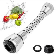 Extension de Grifo Flexible 360° · Doble Chorro Spray y Stream