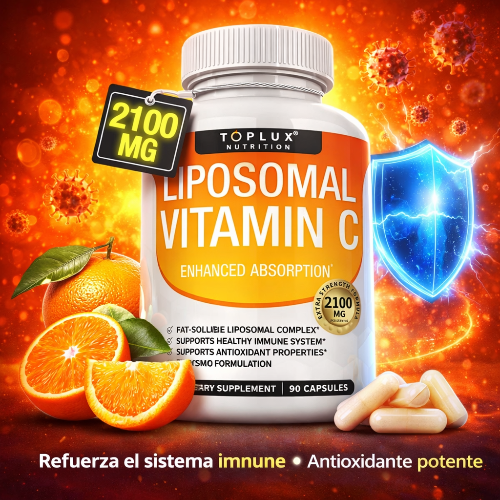 Vitamina C Liposomal 2100mg · 60 Capsulas Alta Absorcion