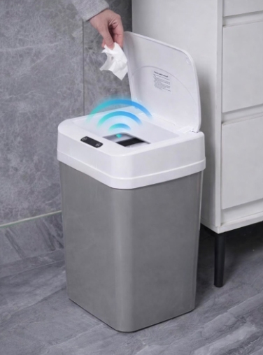 Caneca con Sensor Automatico · Tapa Abre Sin Contacto en Cocina