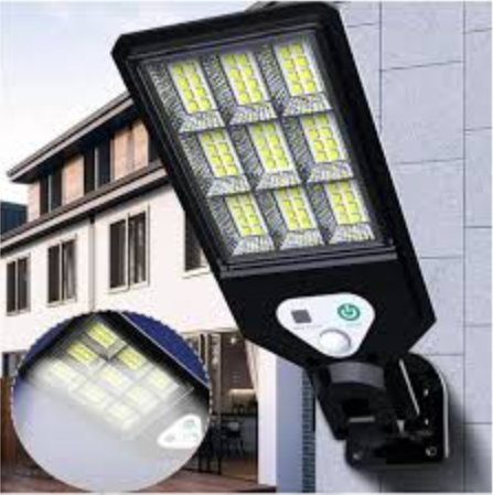 Lampara Solar 72 LED con Sensor de Movimiento · Sin Cables ni Consumo