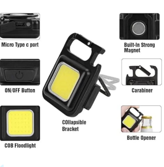 Linterna LED Recargable para Bicicleta · Resistente al Agua